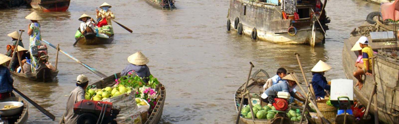 Marchés Flottants du Delta du Mékong Vietnam
