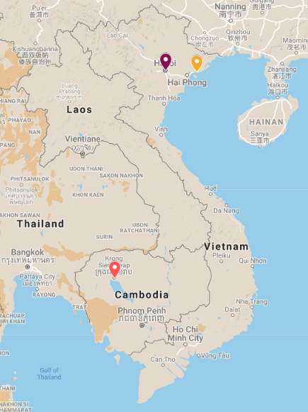 Hanoi - Halong - Siem Reap 6 jours
