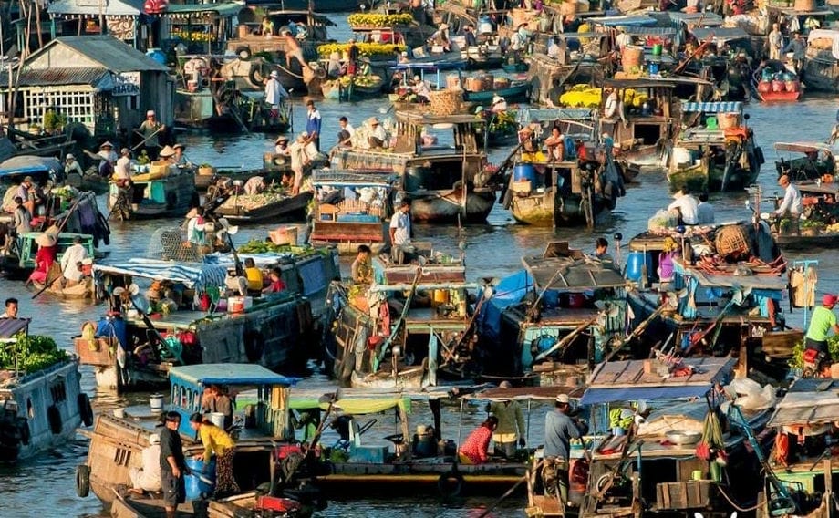 Marchés Flottants du Delta du Mékong Vietnam