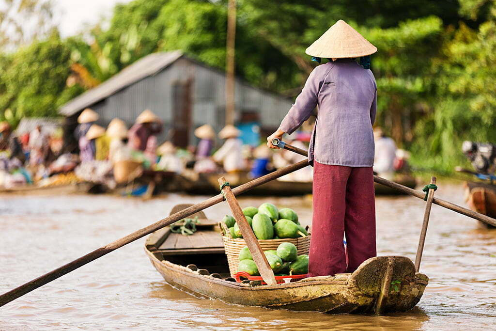 Marchés Flottants du Delta du Mékong Vietnam